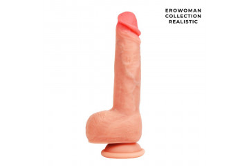 Телесный фаллоимитатор на присоске Дерзкий