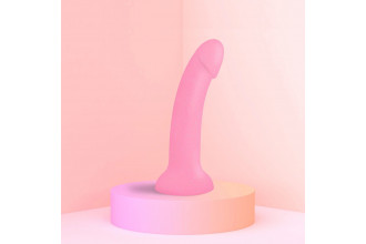 Фаллоимитатор из жидкого силикона Dildolls Glitzy - 17,6 см.