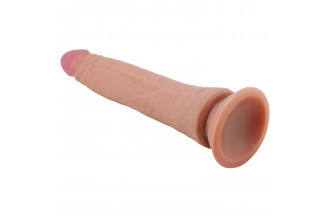 Карамельный фаллоимитатор с эффектом скользящей кожи Kable - 21 см.