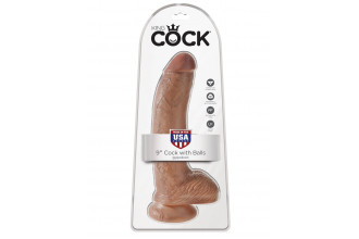 Фаллоимитатор-мулат 9 Cock with Balls - 22,9 см.