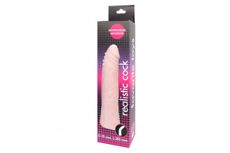 Гнущийся фаллоимитатор телесного цвета Realistic Cock - 20 см.