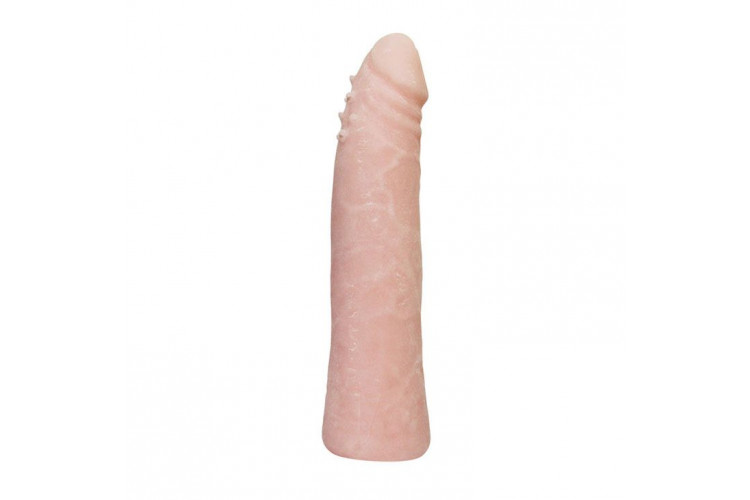 Гнущийся фаллоимитатор телесного цвета Realistic Cock - 20 см.