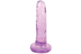 Фиолетовый фаллоимитатор Slim Stick Dildo - 15,2 см.