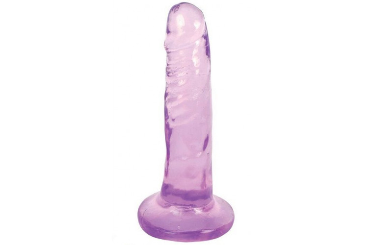 Фиолетовый фаллоимитатор Slim Stick Dildo - 15,2 см.