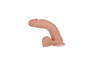 Телесный фаллоимитатор на присоске F&F BEST COCK 8 - 22 см.