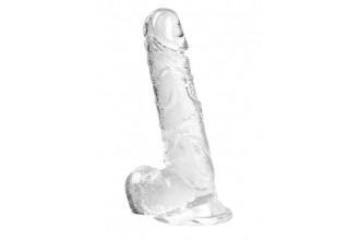 Прозрачный фаллоимитатор Oxygen - 17,5 см.
