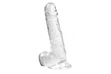 Прозрачный фаллоимитатор Oxygen - 17,5 см.