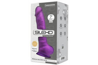 Фиолетовый фаллоимитатор SILEXD Model 1 7’’ - 17,6 см.
