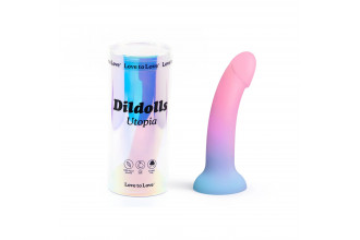 Фаллоимитатор из жидкого силикона Dildolls Utopia - 17,6 см.