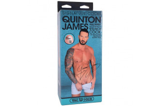 Телесный фаллоимитатор на съемной присоске Quinton James Signature Cocks - 24,1 см.