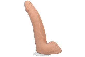 Телесный фаллоимитатор на съемной присоске Quinton James Signature Cocks - 24,1 см.