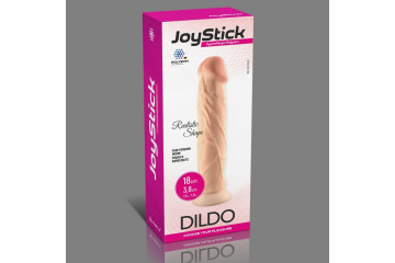 Телесный фаллоимитатор на присоске JoyStick - 18 см.