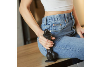 Черный фаллоимитатор Sliding Skin Realistic Dildo XXL с подвижной кожей - 20 см. Черный фаллоимитатор Sliding Skin Realistic Dildo XXL с подвижной кожей - 20 см.