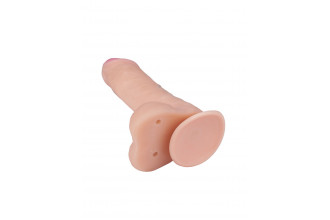 Телесный фаллоимитатор на присоске BEST COCK 7 - 20 см.