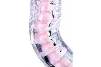 Прозрачный гибкий фаллоимитатор Paret - 18 см.