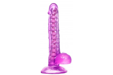 Фиолетовый реалистичный фаллоимитатор Celiam - 20,5 см.