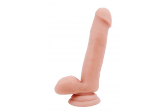 Телесный фаллоимитатор-реалистик Dual Density Dildo - 18 см.