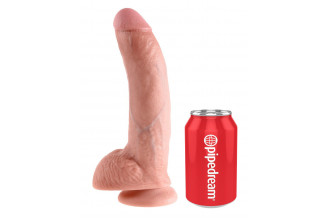Телесный фаллоимитатор 9 Cock with Balls - 22,9 см.