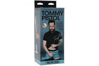 Телесный фаллоимитатор Tommy Pistol со съемной присоской - 19,7 см.