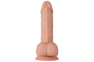 Телесный реалистичный фаллоимитатор Catoblepas - 20,6 см.
