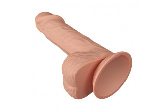 Телесный реалистичный фаллоимитатор Catoblepas - 20,6 см.