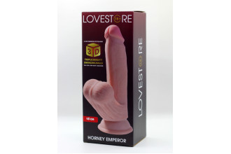 Телесный реалистичный фаллоимитатор Horney Emperor - 19,5 см.