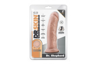 Телесный фаллоимитатор на присоске Dr. Shepherd - 20,3 см.