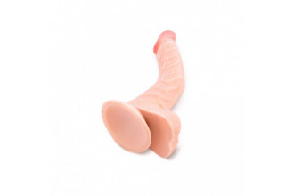 Телесный фаллоимитатор-реалистик Pink Vibe - 21 см.