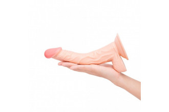 Телесный фаллоимитатор-реалистик Pink Vibe - 21 см.