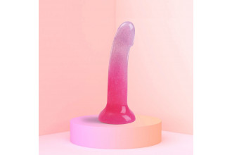 Фаллоимитатор из жидкого силикона Dildolls Sunrise - 17,6 см.