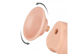 Телесный фаллоимитатор 8.5 Sliding Skin Dual Layer Dong - 22 см.