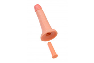 Телесный реалистичный фаллоимитатор RealStick CALIBER - 20 см.