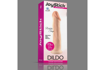 Телесный фаллоимитатор JoyStick на присоске - 17,5 см.