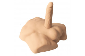 Телесный мужской полуторс с фаллоимитатором SILEXD Apollo S 7