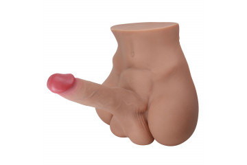 Мужской полуторс Rhyne с членом и анальным тоннелем