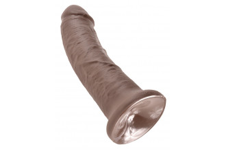 Коричневый фаллоимитатор 8 Cock - 20,3 см.