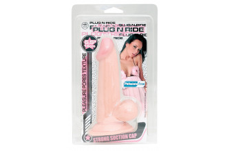 Телесный фаллоимитатор PLUG N RIDE 5.5 FLESH DONG - 14 см.