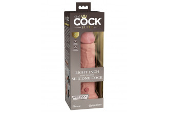 Телесный фаллоимитатор 8 Silicone Dual Density Cock - 22,8 см.