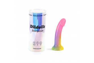 Фаллоимитатор из жидкого силикона Dildolls Stargazer - 17,6 см.