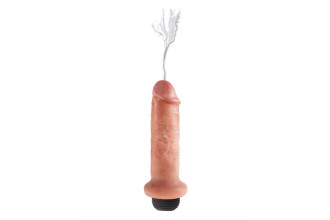 Фаллоимитатор с имитацией семяизвержения 6 Squirting Cock - 17,8 см.