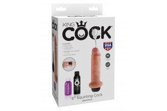 Фаллоимитатор с имитацией семяизвержения 6 Squirting Cock - 17,8 см.