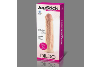 Телесный фаллоимитатор JoyStick на присоске - 20 см.