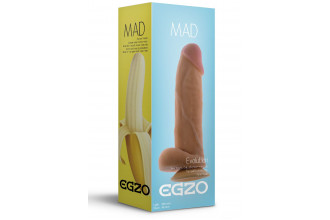 Ультра реалистичный фаллоимитатор Mad Banana - 20 см.