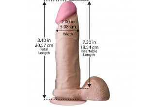 Ультрареалистичный фаллоимитатор The Realistic Cock ULTRASKYN 8” - 20,57 см.