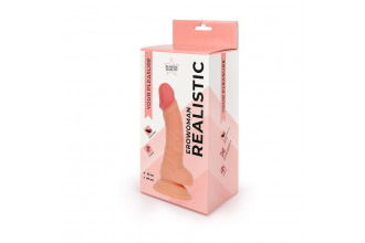 Телесный фаллоимитатор-реалистик Erowoman - 19 см.