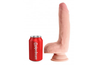 Телесный фаллоимитатор на присоске 9 Triple Density Cock with Balls - 24,1 см.