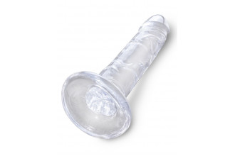 Прозрачный фаллоимитатор King Cock Clear 6 Cock - 18,4 см.