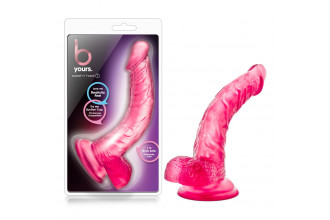 Розовый фаллоимитатор Sweet n Hard 7- 21,59 см.