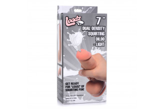 Реалистичный фаллоимитатор с имитацией эякуляции Loadz Squirting Dildo - 18,5 см.