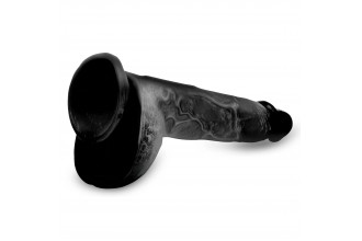 Черный фаллоимитатор Beefy Brad 9’’ Dildo with Balls - 22,4 см.
